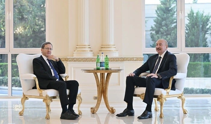 İlham Əliyev İsrail prezidenti ilə görüşdü