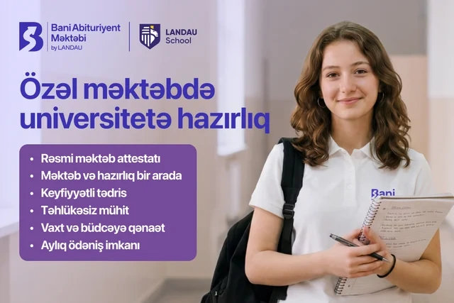 Gəncədə təhsilin yeni ünvanı - məktəb və universitet hazırlığı vahid məkanda