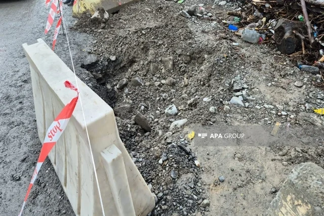 Qəbələdə sel: Bəzi həyətləri su basdı - FOTO
