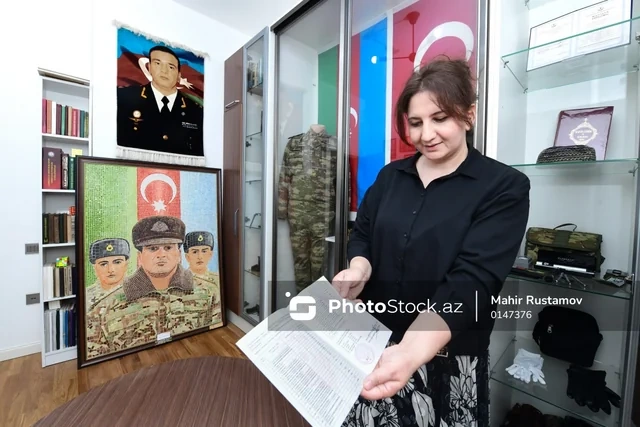 Ofelya Salmanova: "Polad Həşimovun ən böyük arzusu torpaqlarımızın azad edilməsi idi" - FOTO