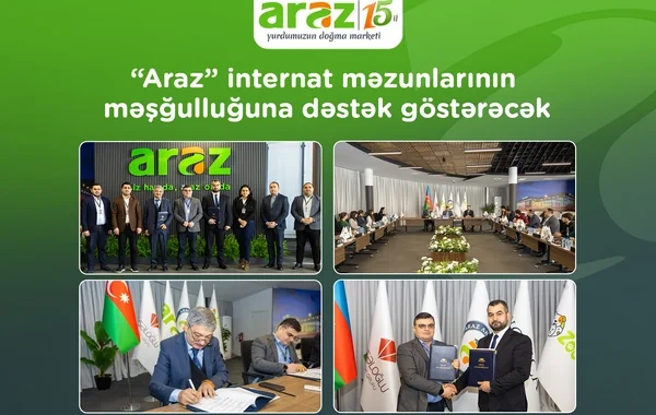 "Araz" supermarketlər şəbəkəsi internat məzunlarının məşğulluğuna dəstək göstərəcək