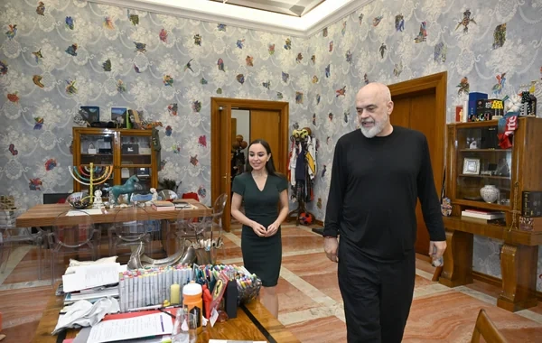 Leyla Əliyeva Tiranada Albaniyanın Baş naziri Edi Rama ilə görüşüb
