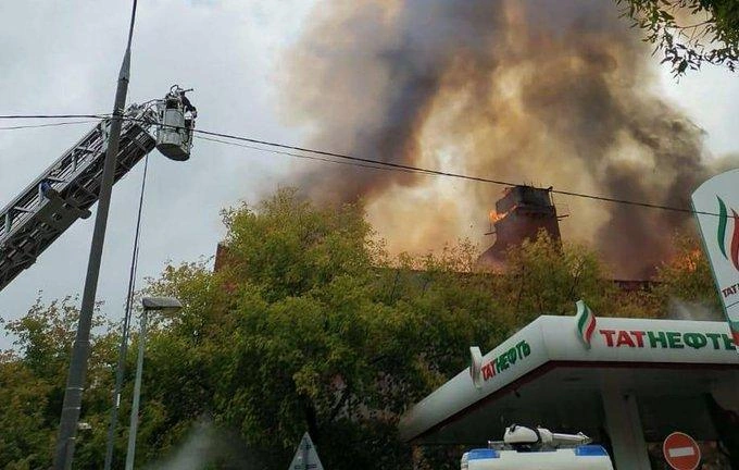 Moskvada güclü yanğın: 60 nəfər təxliyə edildi