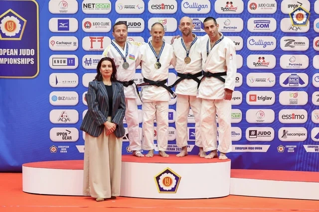 Azərbaycanın veteran cüdoçuları Avropa çempionatında daha iki medal qazanıblar - Foto