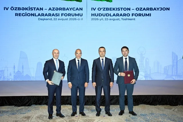 Özbəkistan-Azərbaycan Regionlararası Forumu keçirilib - FOTO