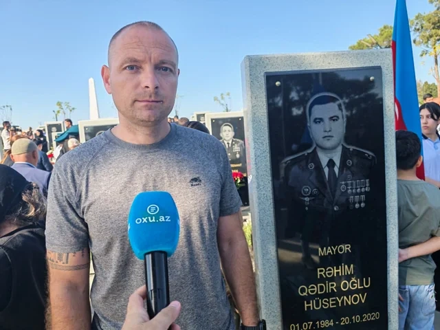 Ruslan İsmayılov: "Mayor Rəhim Hüseynov hər zaman xatirəmizdə yaşayacaq" - FOTO