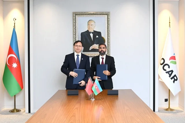 SOCAR ilə Çinin "CNOOC" şirkəti arasında memorandum imzalandı - FOTO