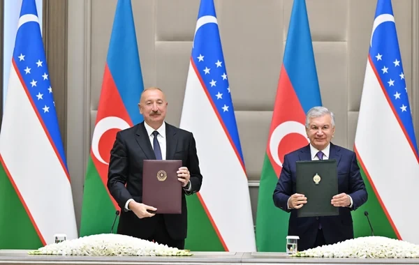 Daşkənddə Azərbaycan-Özbəkistan sənədlərinin imzalanması və mübadiləsi mərasimi olub - FOTO - VİDEO