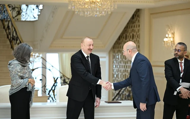 Prezident İlham Əliyev BMT-nin Məskunlaşma Proqramının icraçı direktorunu qəbul edib - FOTO