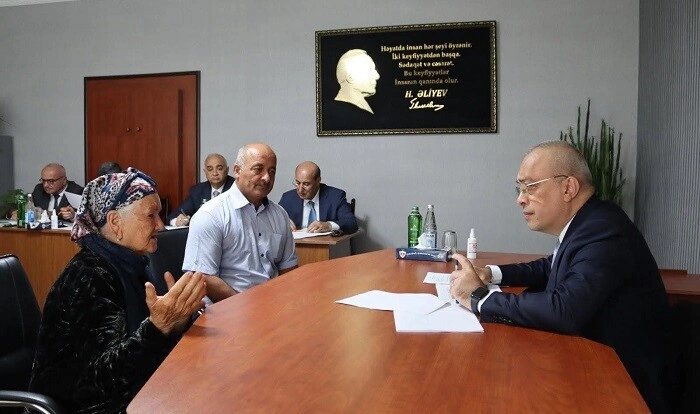 Zaur Mikayılov Zaqatalada vətəndaşlarla görüşdü