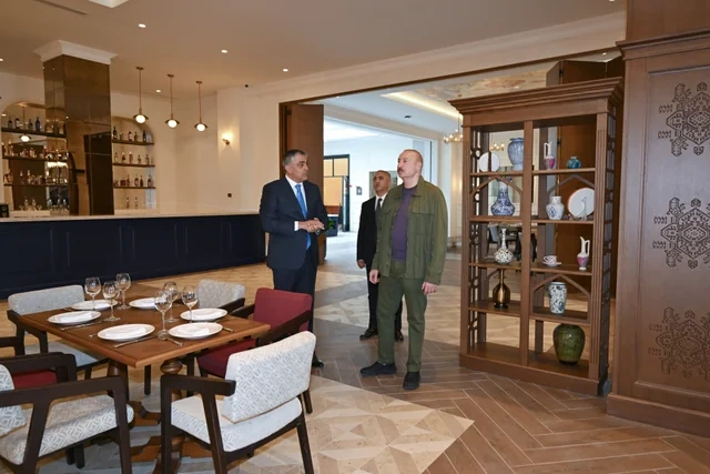Prezident "Xankəndi" hotelinin açılışında iştirak edib - FOTO