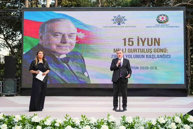 Xətai rayonunda 15 İyun - Milli Qurtuluş Günü qeyd olunub - FOTO - VİDEO
