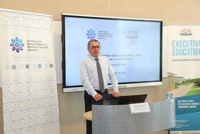 Bakıda "Rəqəmsal mediada ədəbi dil standartları" mövzusunda təlimlər keçirilib - FOTO