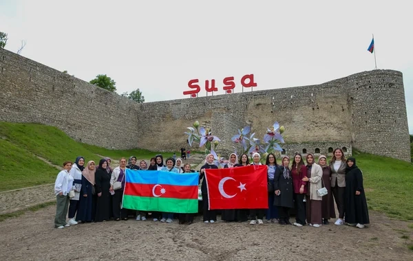 Türkiyə və Azərbaycanın şəhid ailələri Qarabağda - FOTO
