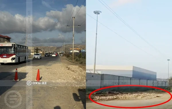 "Yol qazılıb, amma xəbərdarlıq nişanı yoxdur": Qaradağda TƏHLÜKƏLİ VƏZİYYƏT - VİDEO