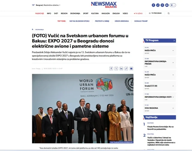 Bakıda keçirilən WUF13 dünya mediasının diqqət mərkəzindədir